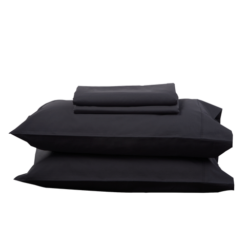 CHARCOAL SHEET SET - Feyrehome Australia.  100% extra-long staple cotton percale. No Pilling. 300TC. Free Shipping Australia.  Afterpay and ZipPay