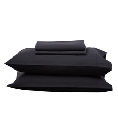 CHARCOAL SHEET SET - Feyrehome Australia.  100% extra-long staple cotton percale. No Pilling. 300TC. Free Shipping Australia.  Afterpay and ZipPay