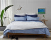 SLEEP IN SUNDAY - Bedlinen Bundle Buy - Feyrehome Australia. 100% extra-long staple cotton percale. 300TC. Includes Indigo Sheet Set, Blue Duvet Set and White Bedspread and Euro pillowcases. Single- King Size. Free Shipping Australia. Afterpay and ZipPay