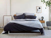 TIME TO UNWIND - Bedlinen Bundle Buy - Feyrehome Australia. 100% extra-long staple cotton percale. 300TC. Includes White Sheet Set, Charcoal Duvet Cover, Silver Bedspread & Euro Pillowcases. Single-King Size. Free Shipping Australia. Afterpay and ZipPay