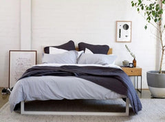 GET INTO BED - Bedlinen Bundle Buy - Feyrehome Australia. 100% extra-long staple Cotton percale. No Pilling. 300TC. Include White sheet set, Silver Duvet Cover Set, Charcoal Bedspread & Euro pillowcases.  Free Shipping Australia. Afterpay and ZipPay.